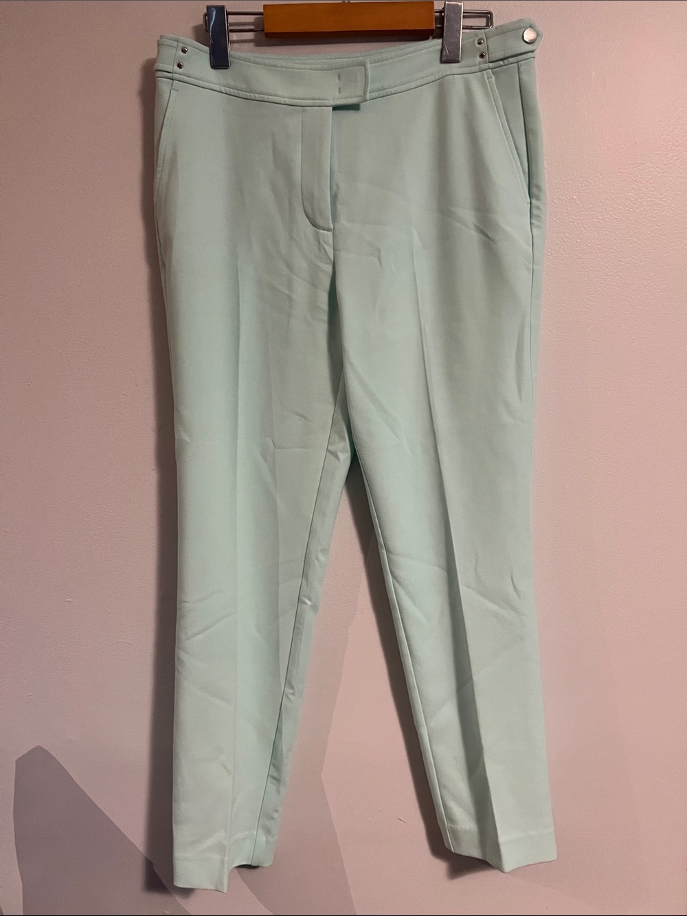 Olsen “Lisa” Tailored Ankle Pants in Mint, size 8